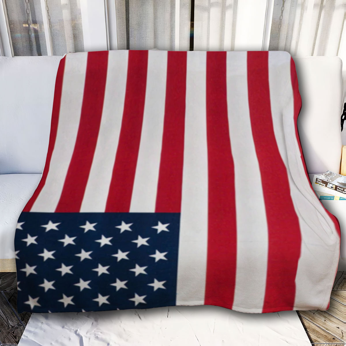 American Flag Blanket