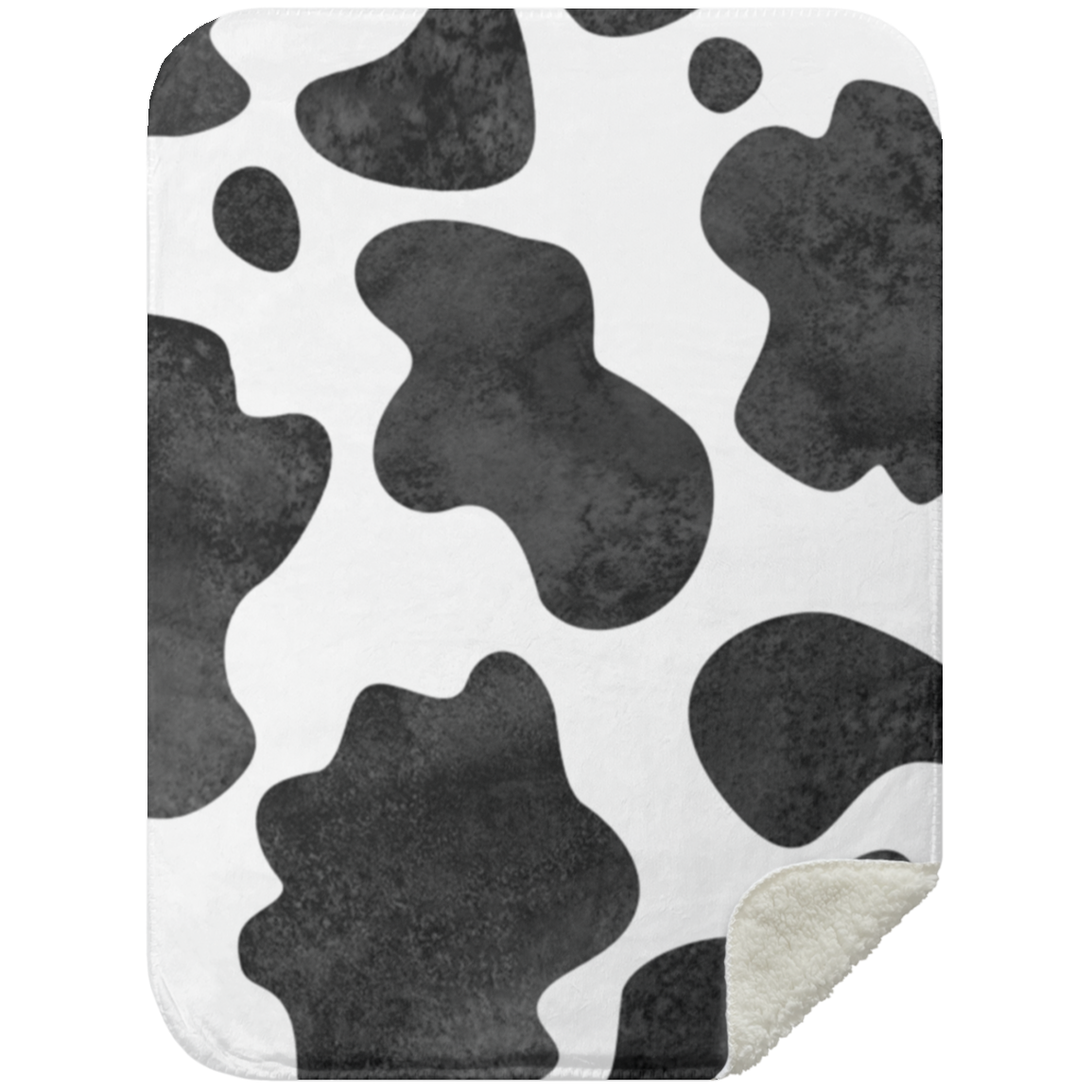 Cow Print Classic Black & White Blanket