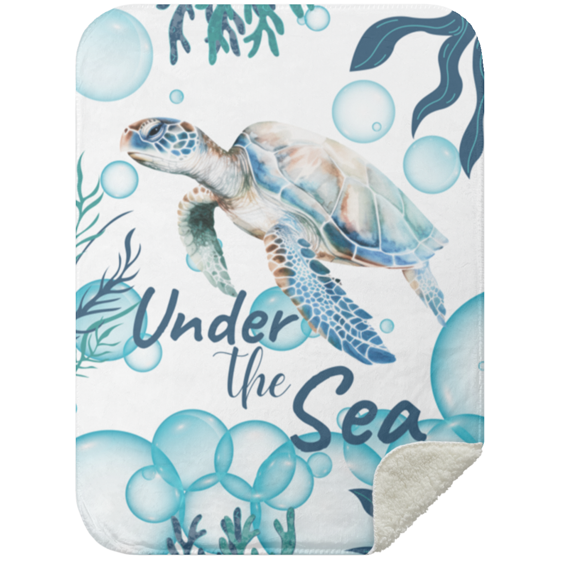 Turtle under The Sea Blanket| Pale color