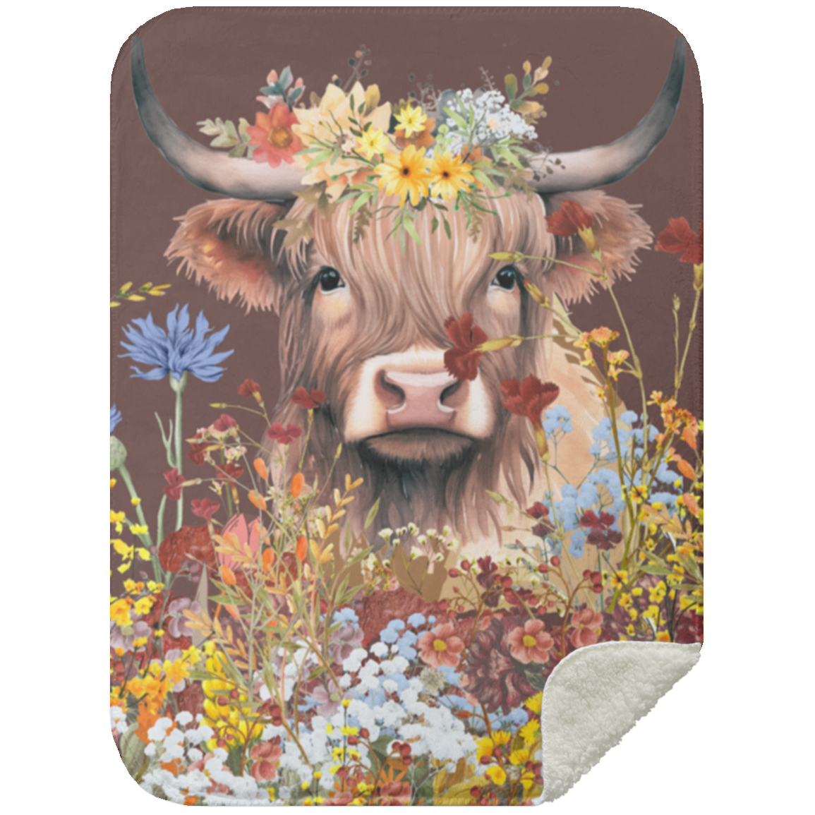 Cow Flower Blanket| BR