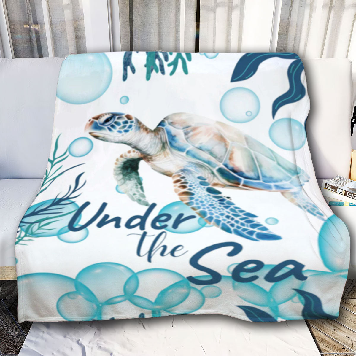 Turtle under The Sea Blanket| Pale color