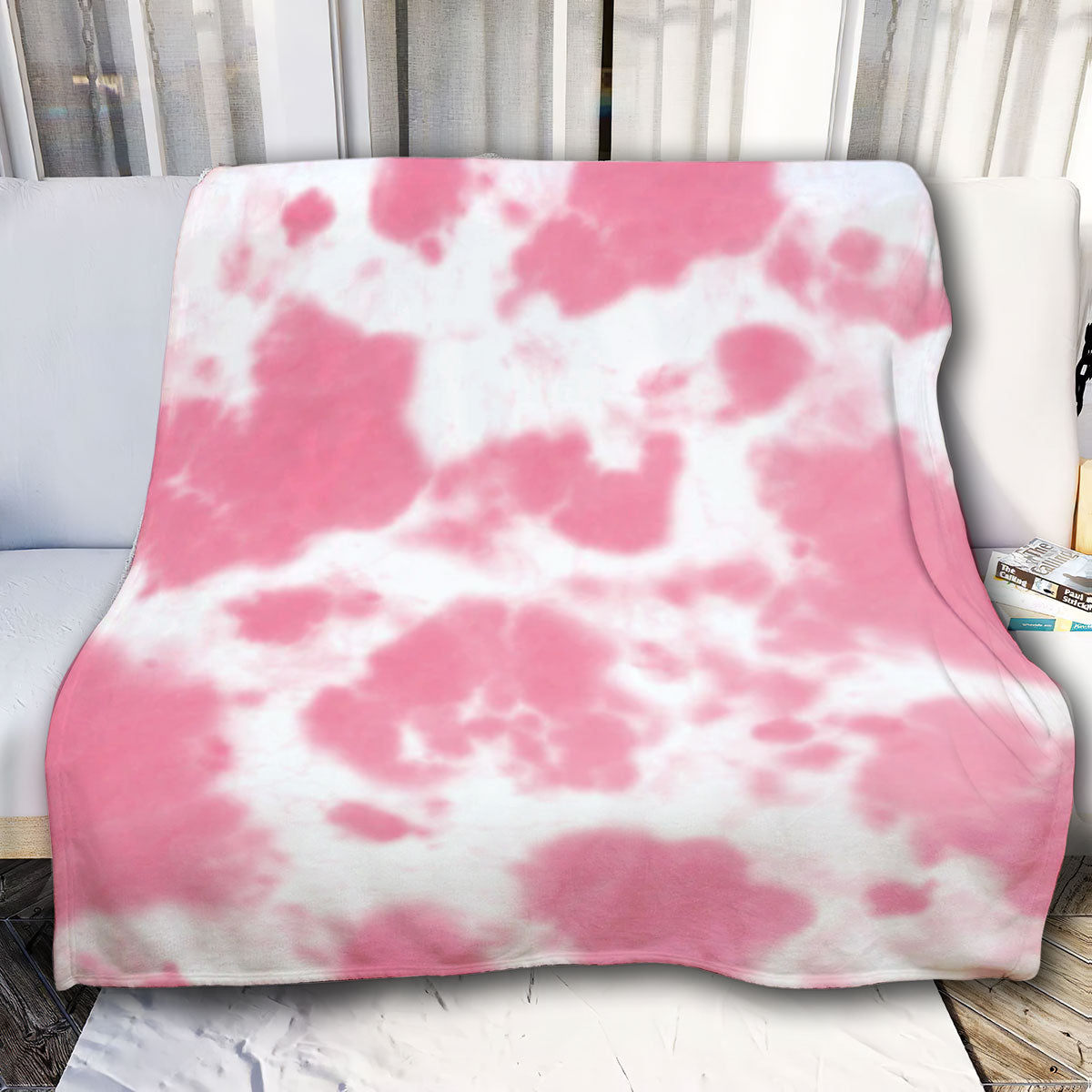 Cow Print Pretty Pink Blanket