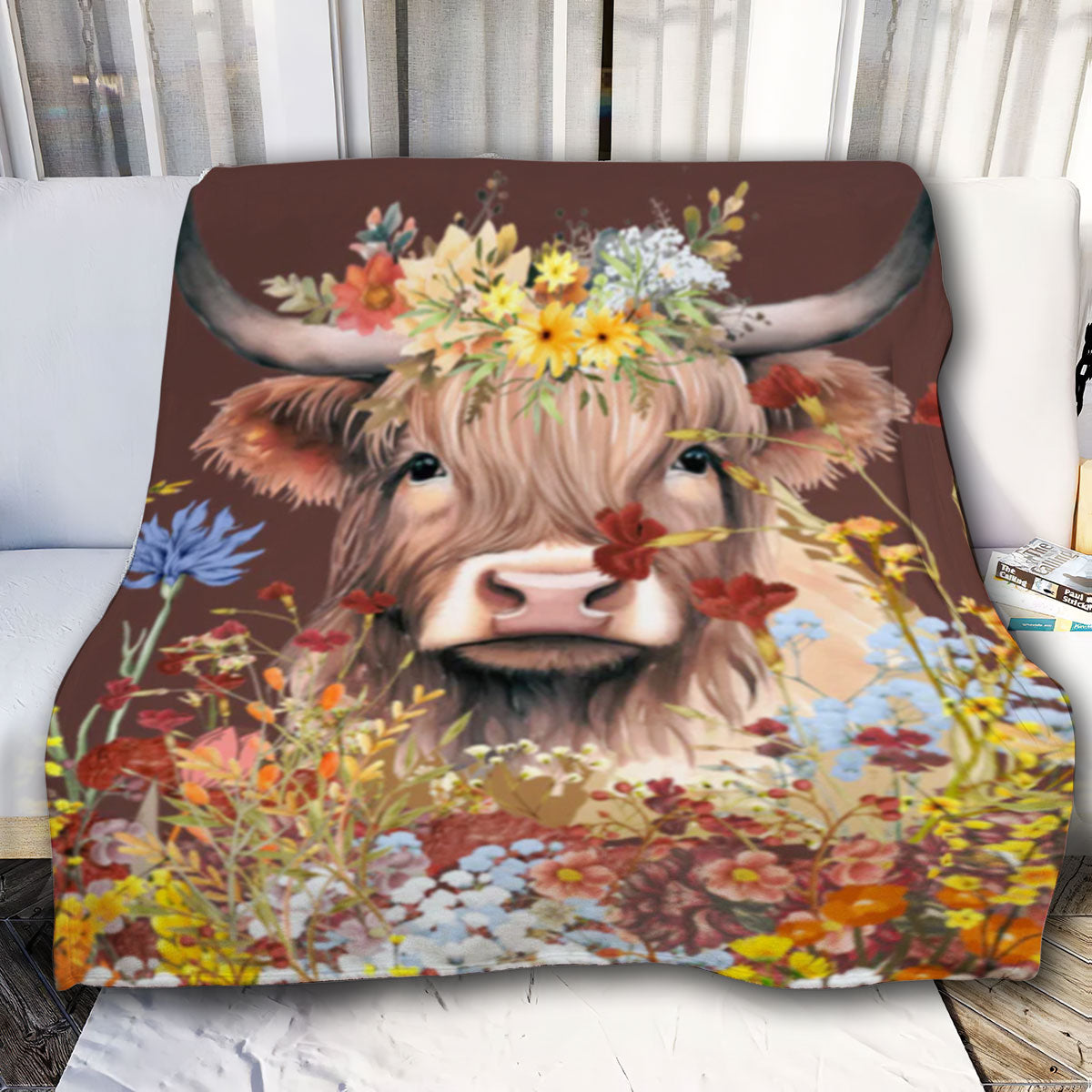 Cow Flower Blanket| BR