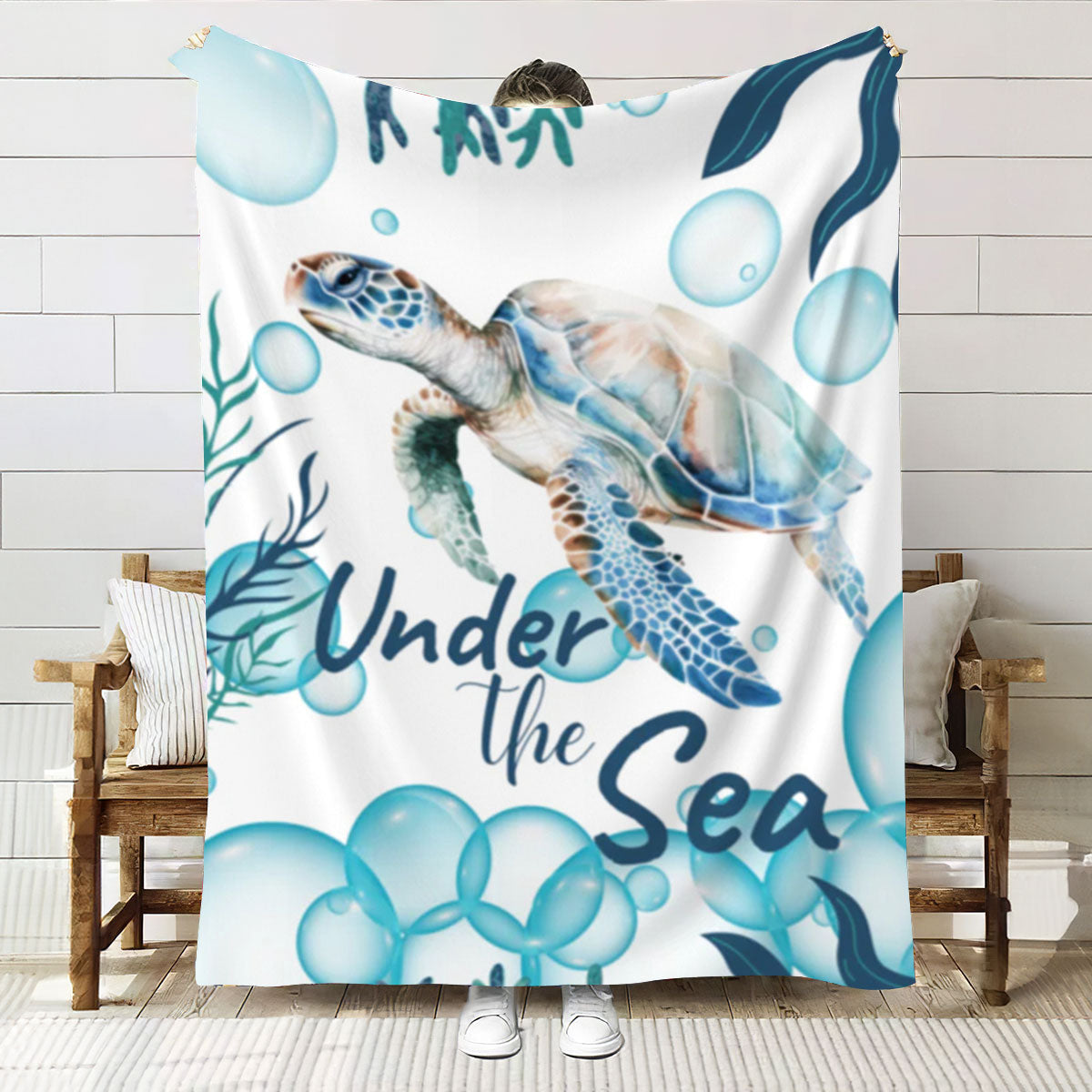 Turtle under The Sea Blanket| Pale color