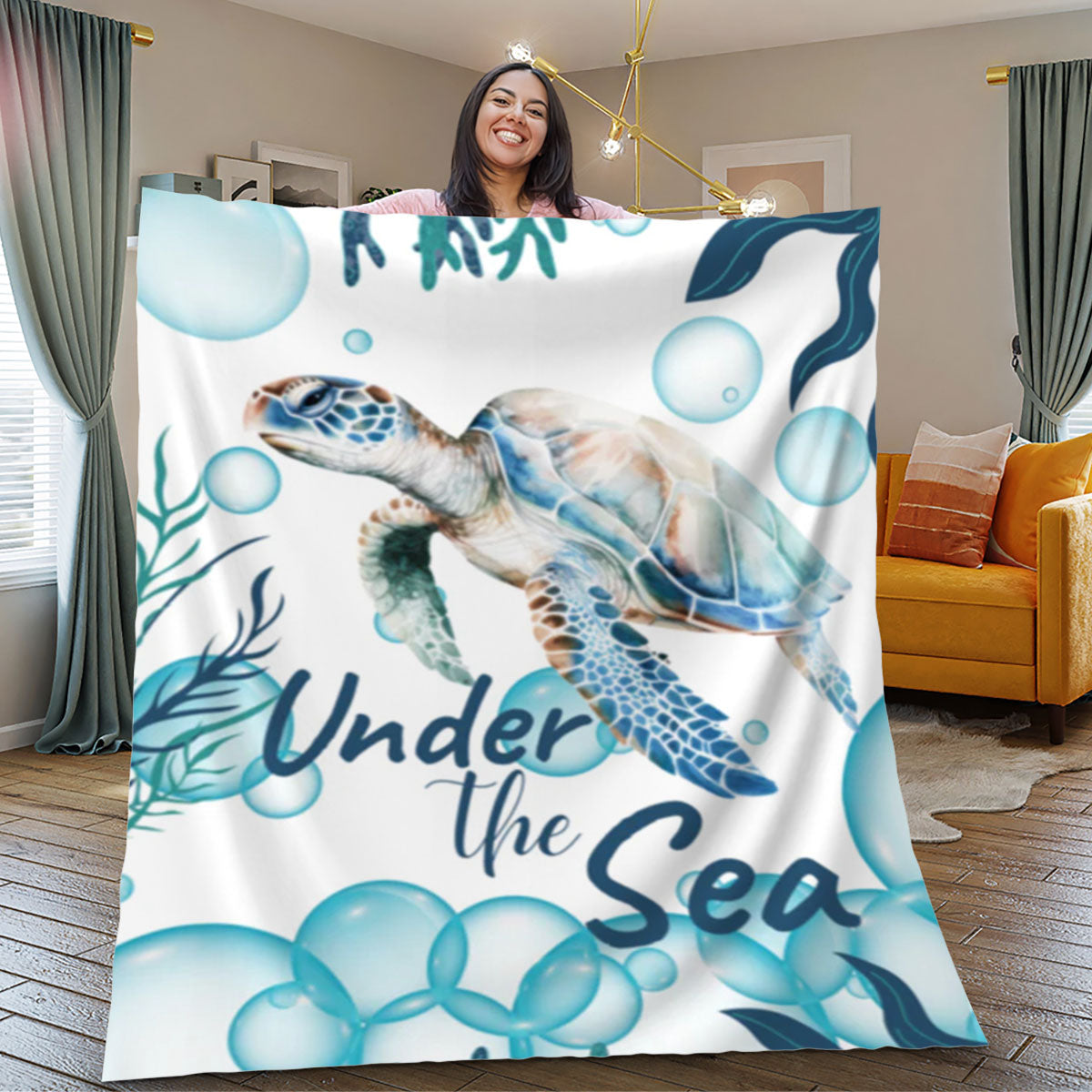 Turtle under The Sea Blanket| Pale color