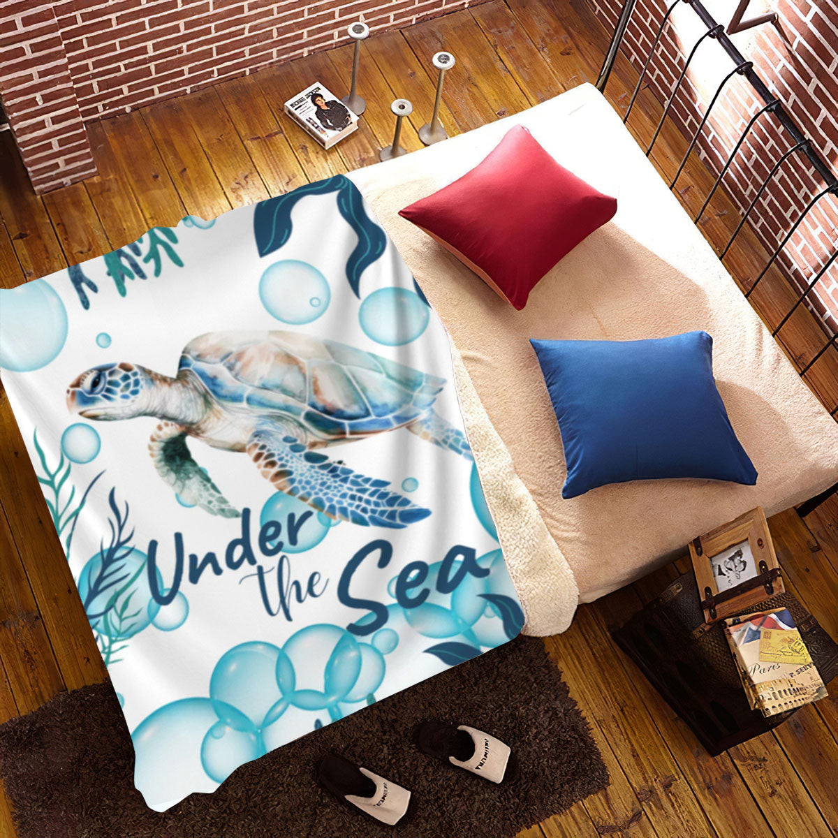 Turtle under The Sea Blanket| Pale color