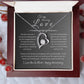 To My Amazing Love, Happy Anniversary, Forever Love Necklace GR