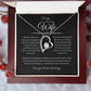 To My Amazing Wife, Forever Love Necklace BLK