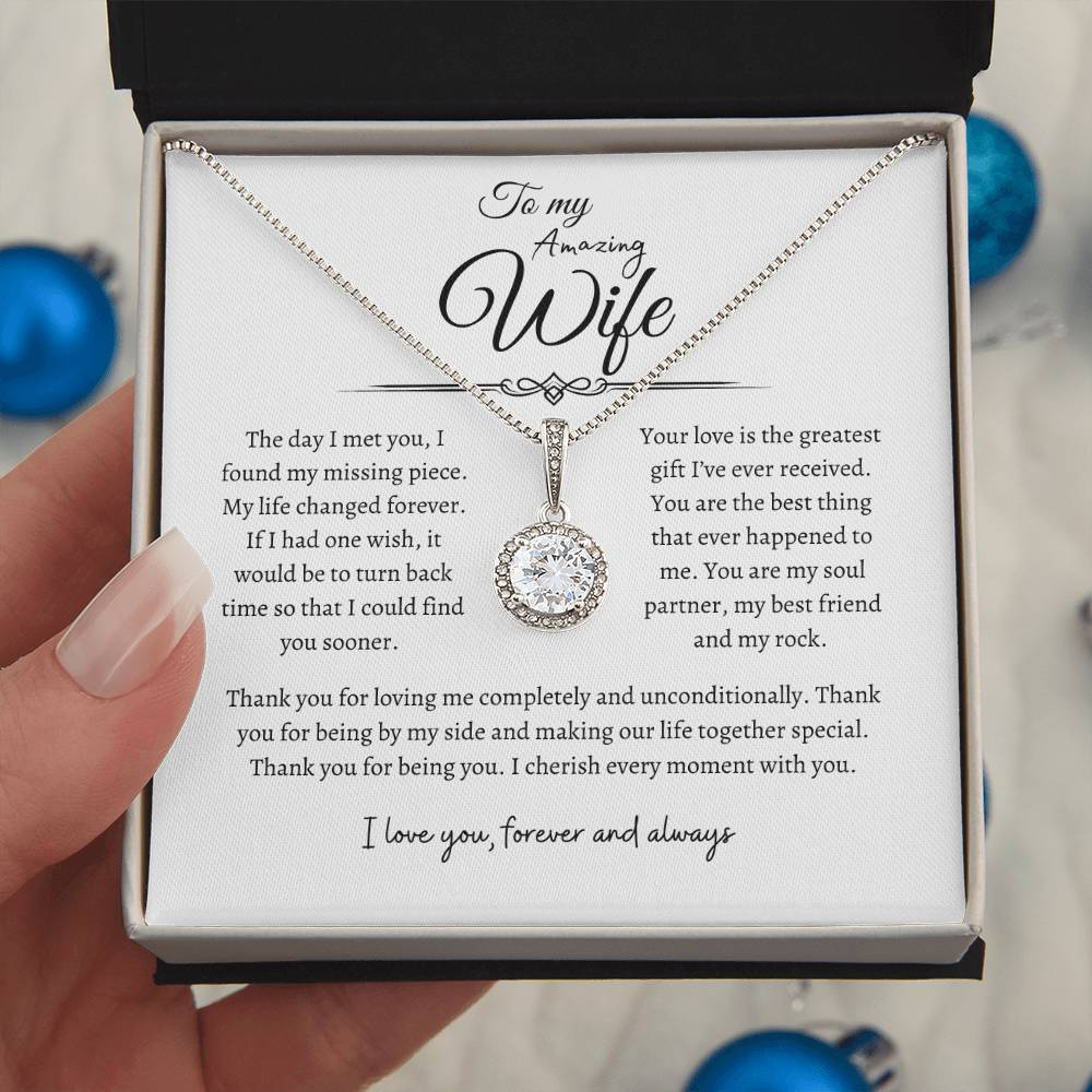 To My Amazing Wife, Eternal Hope Necklace WH