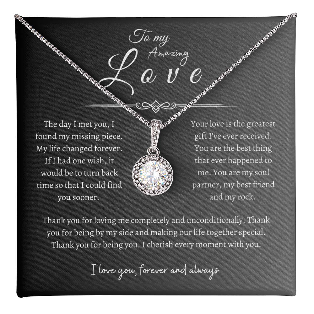 To My Amazing Love, Eternal Hope Necklace GR