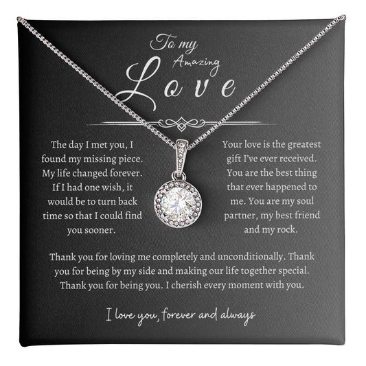 To My Amazing Love, Eternal Hope Necklace GR