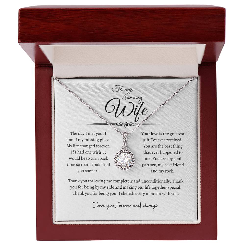 To My Amazing Wife, Eternal Hope Necklace WH