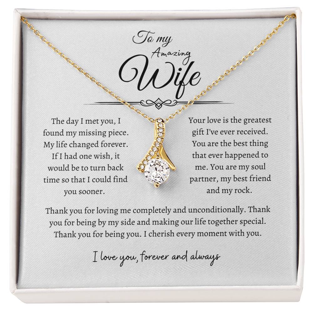 To My Amazing Wife, Alluring Beauty Necklace WH