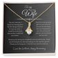 To My Amazing Wife, Happy Anniversary, Alluring Beauty Necklace GR