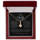 To My Amazing Wife, Happy Anniversary, Alluring Beauty Necklace BLK