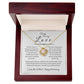 To My Amazing Love, Happy Anniversary, Love Knot Necklace WH