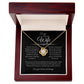 To My Amazing Wife, Love Knot Necklace BLK