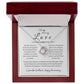To My Amazing Love, Happy Anniversary, Love Knot Necklace WH
