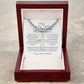 To My Amazing Husband, Men's Artisan Cross Necklace on Cuban Chain  WH