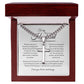 To My Amazing Husband, Men's Artisan Cross Necklace on Cuban Chain  WH
