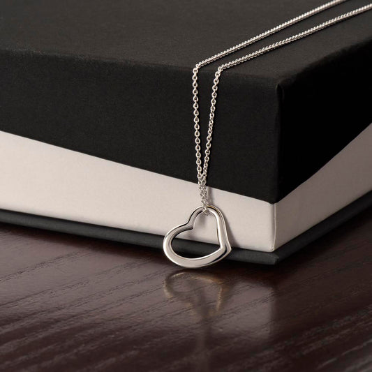 To A Special Woman, Delicate Heart Necklace