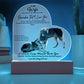 Acrylic Heart LED Plaque - Remember That I Love You - Affectionate Wolf Couple- To My Wife