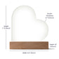 Acrylic Heart LED Plaque - Remember That I Love You -Affectionate Tiger Couple - To My Love