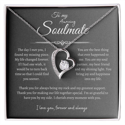 To My Amazing Soulmate, Forever Love Necklace GR