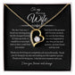 To My Amazing Wife, Forever Love Necklace BLK