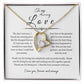 To My Amazing Love, Forever Love Necklace WH