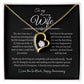 To My Amazing Wife, Happy Anniversary, Forever Love Necklace BLK