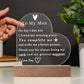 Acrylic Heart LED Plaque - To My Man