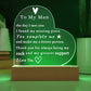 Acrylic Heart LED Plaque - To My Man