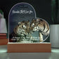 Acrylic Heart LED Plaque - Remember That I Love You -Affectionate Tiger Couple - To My Soulmate