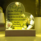 Acrylic Heart LED Plaque - Thank You, You Are Appreciated - yellow roses