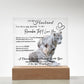 Acrylic Square LED Plaque - Remember That I love - Loving Tiger Couple- To My Husband