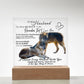 Acrylic Square LED Plaque - Remember That I love - Affectionate Wolf Couple- To My Husband