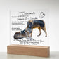 Acrylic Square LED Plaque - Remember That I love - Affectionate Wolf Couple- To My Soulmate