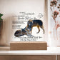 Acrylic Square LED Plaque - Remember That I love - Affectionate Wolf Couple- To My Soulmate