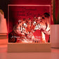 Acrylic Square LED Plaque - Remember That I love - Affectionate Tiger Couple- To My Soulmate
