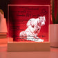 Acrylic Square LED Plaque - Remember That I love - Loving Tiger Couple- To My Husband